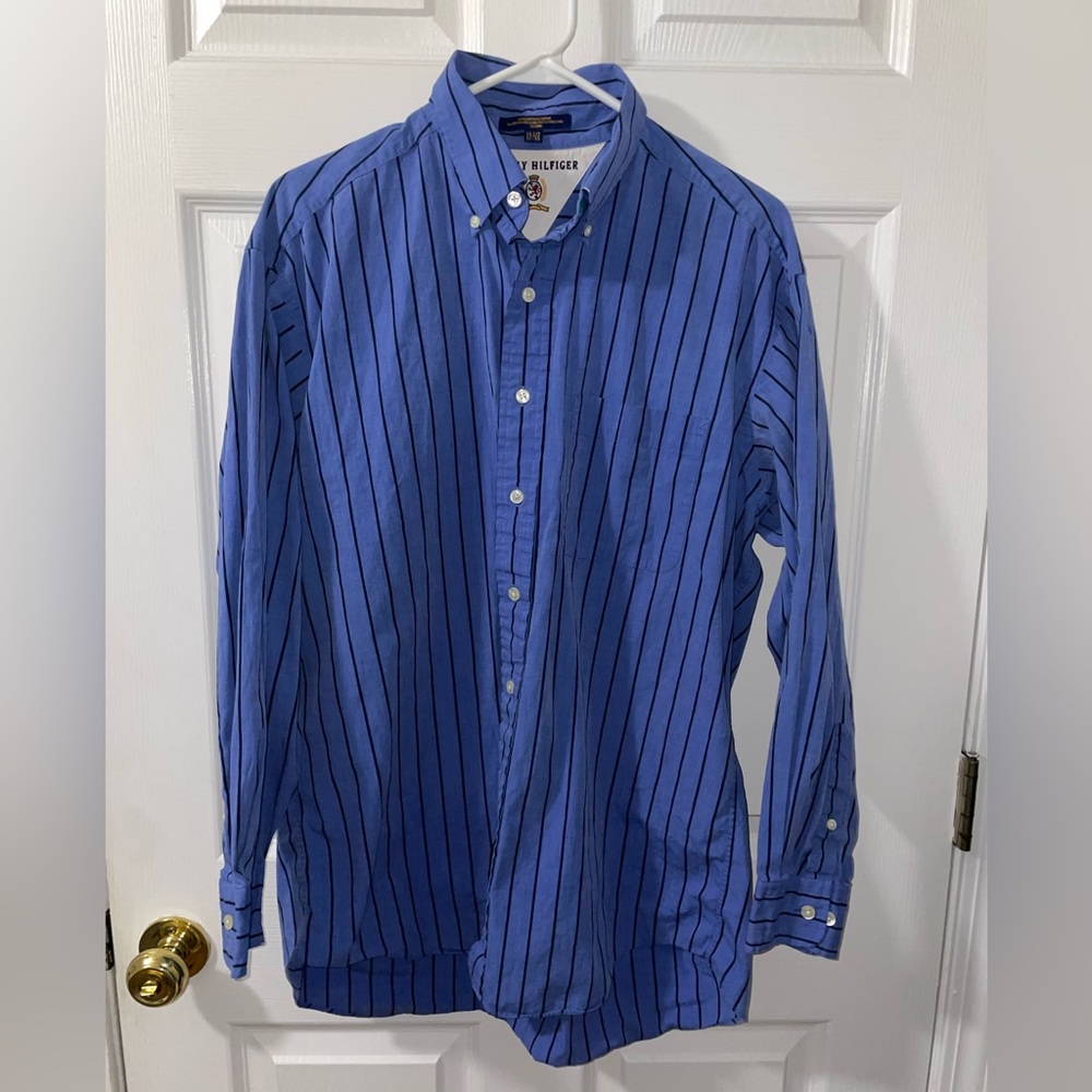 TOMMY HILFIGER BUTTON UP SIZE‎ 15 1/2 32-33